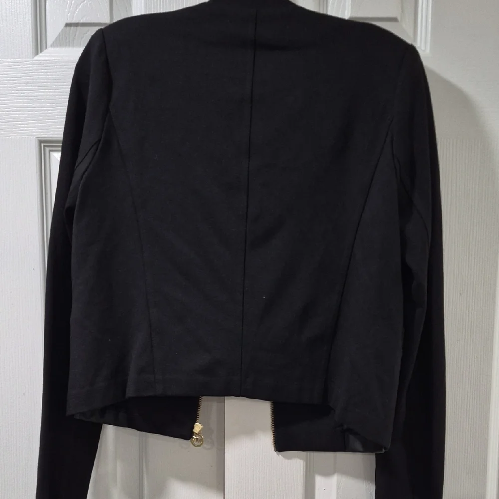 MICHAEL Michael Kors Black Jacket with Gold Zipper - Picture 3 of 9